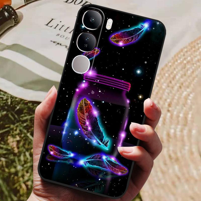 For Vivo V40 Lite 4G 5G V40Lite (IDN) V40E V 40 SE Case Luxury Painted Phone Silicon Back Cover For Vivo Y200 Y300 Cases Shell