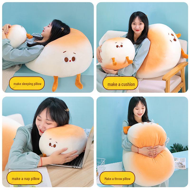 Adorable Mantou Plush Toy: Super Soft Children's Pillow & Companion Doll