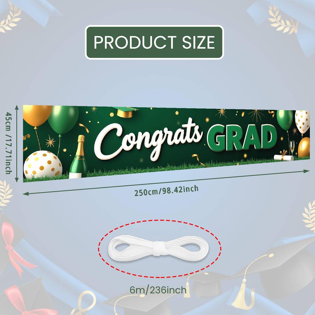 Grad Event Banner Graduation Caps Grad Party Background Senior Grad Backdrop Red And Blue For Graduation Ceremony Graduation
