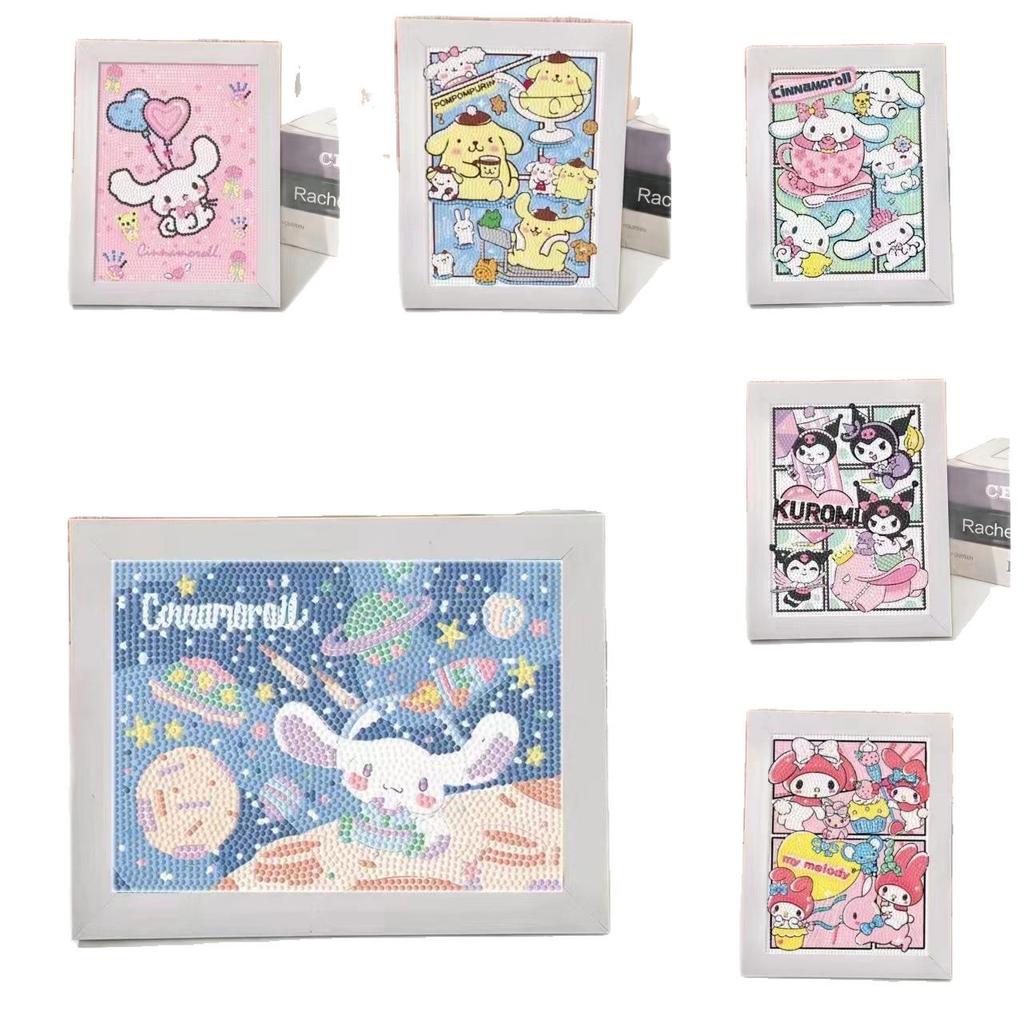 Kuromi Cartoon Diamond Painting Kit: Peace & Joy DIY Gift for Students and Kids.