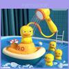 Waterplay Bath Toy Set With Water Wheel And Baby Duck Design For Toddlers