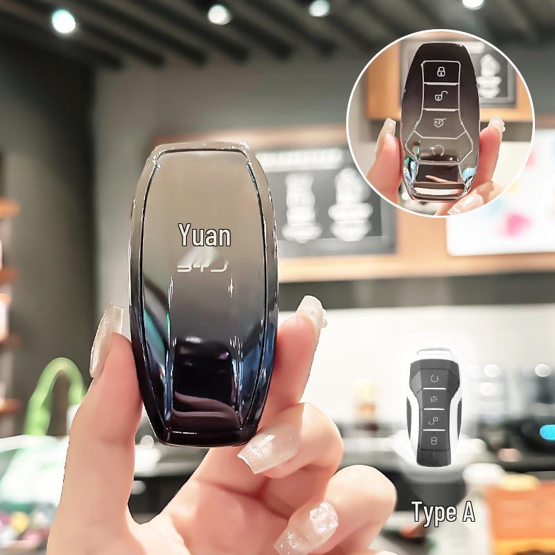 BYD Key Case for Han, Dolphin, Seagull, Mini, Yuan, Tang, Song Pro, and Qin Plus.