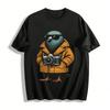 Vintage Cool Street Snap Pigeon Printed Top Pure Cotton T-shirt