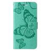 For iPhone 16 Wallet Case Floral Butterfly Imprinted Leather Phone Cover Stand