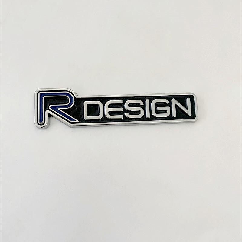 

3D Metal Rdesign R Design Front Grill Car Badge Sticker Emblem Decal Decoration For VOLVO XC40 XC60 XC90 V90 S90 S60 V60 V40 C70