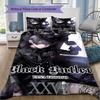 Black Butler Pattern Bedding,Quilt Set Quilt Cover Pillowcase Home Birthday Gift (1*duvet Cover+2*pillowcase,without core)SSJT0917317