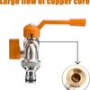 Garden Tools Brass Water Faucet 1/2" Outside & Inside Used Easy Turn On/Off Lever Handle Watering Supply Taps Ball Valve