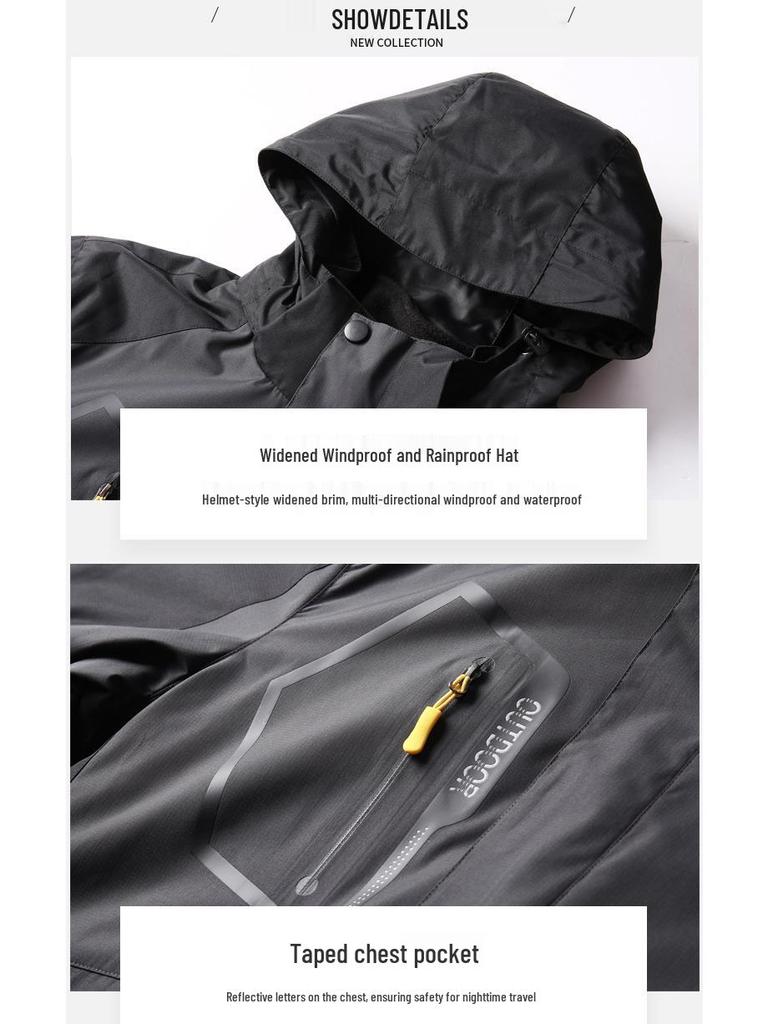 Men's 3-in-1 Outdoor Waterproof Workwear with Detachable Fleece Liner