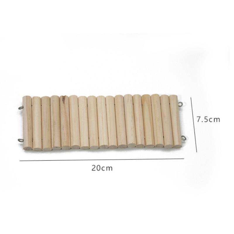 

1Pc Multiple Size Wooden Bridge Cage Hamster Bendable Fence For Small Animals Climbing Hamster Habitat Accessories