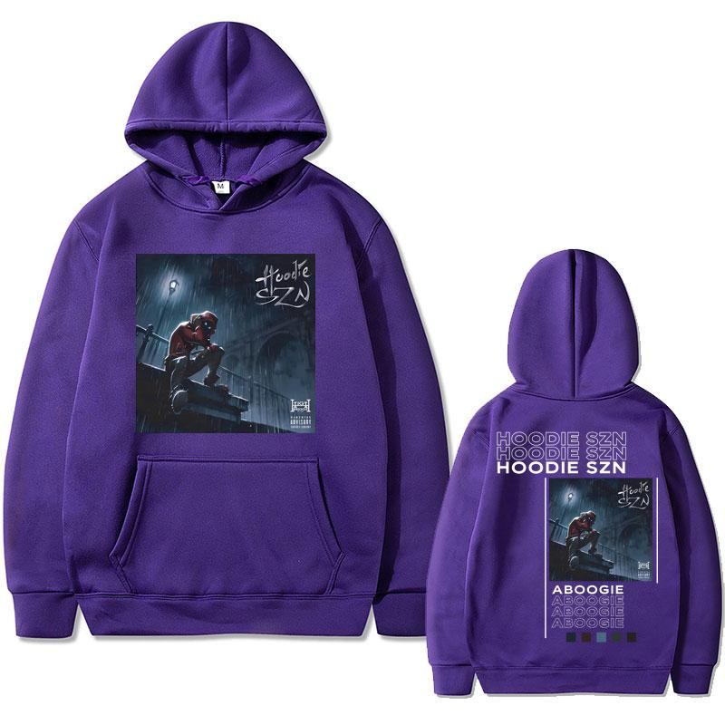 Hip Hop Rapper A Boogie Wit Da Hoodie Szn Double Sided Print Hoodie Male Street Oversized Sweatshirt Men Fashion Vintage Hoodies