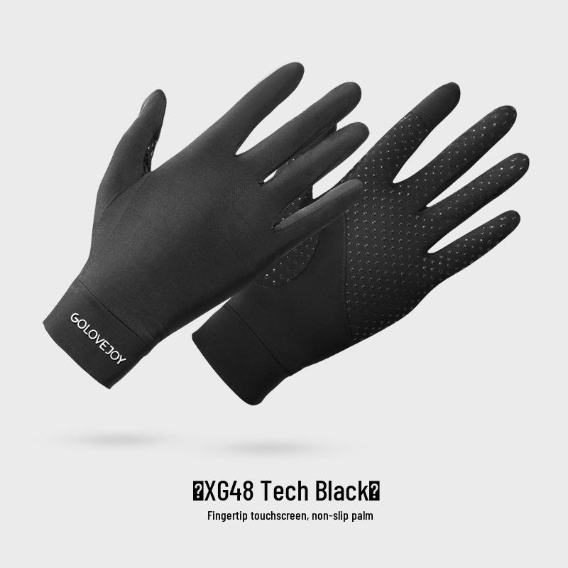 

Женские летние перчатки из ледяного шелка для защиты от солнца для вождения и езды на велосипеде - Легкие, дышащие, с ледяным ощущением (XG58) One Size