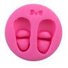 Silikon-Kuchenformen, 3D-süße Babyschuhe, Schleife, Schokolade, Süßigkeitenform, Fondant, Kuchendekorationswerkzeuge