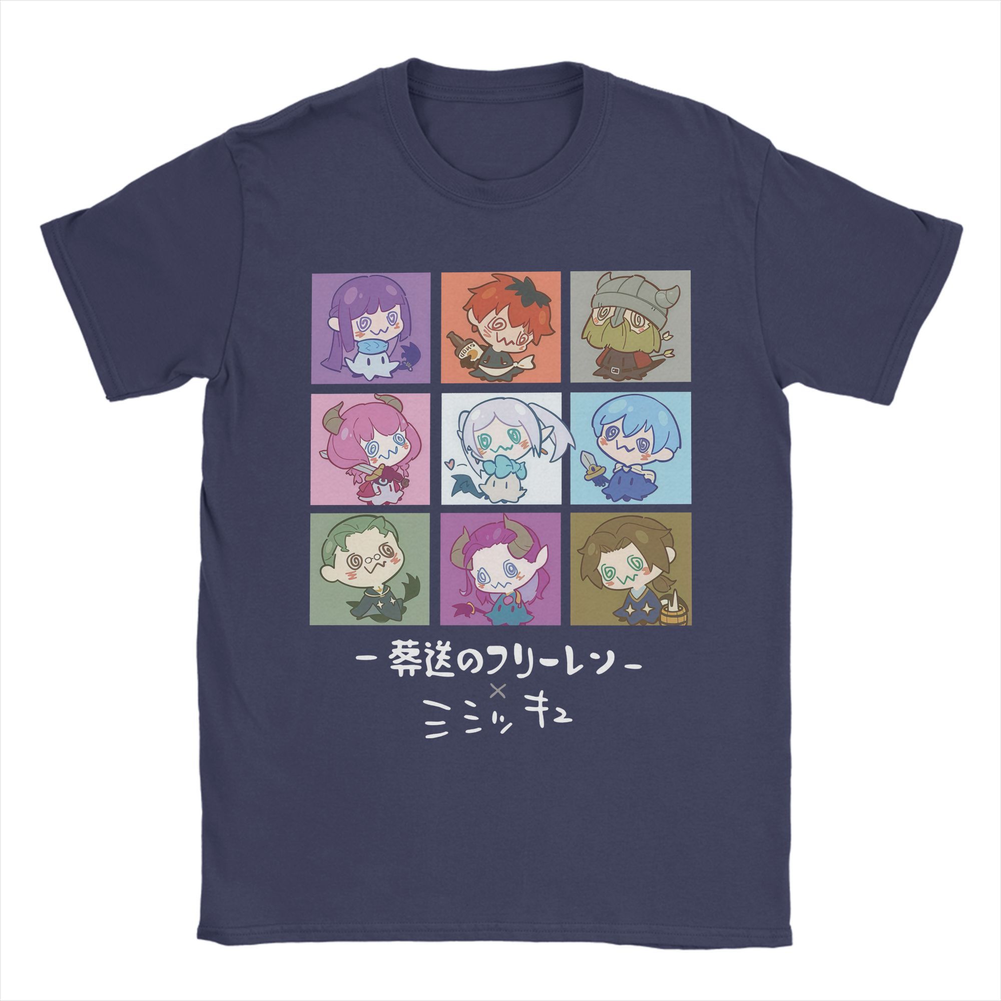 

Frieren Beyond Journey s End Anime T-Shirts Men Sousou No Frieren Pure Cotton Tees Crewneck Short Sleeve T Shirt Unique Clothing 4XL