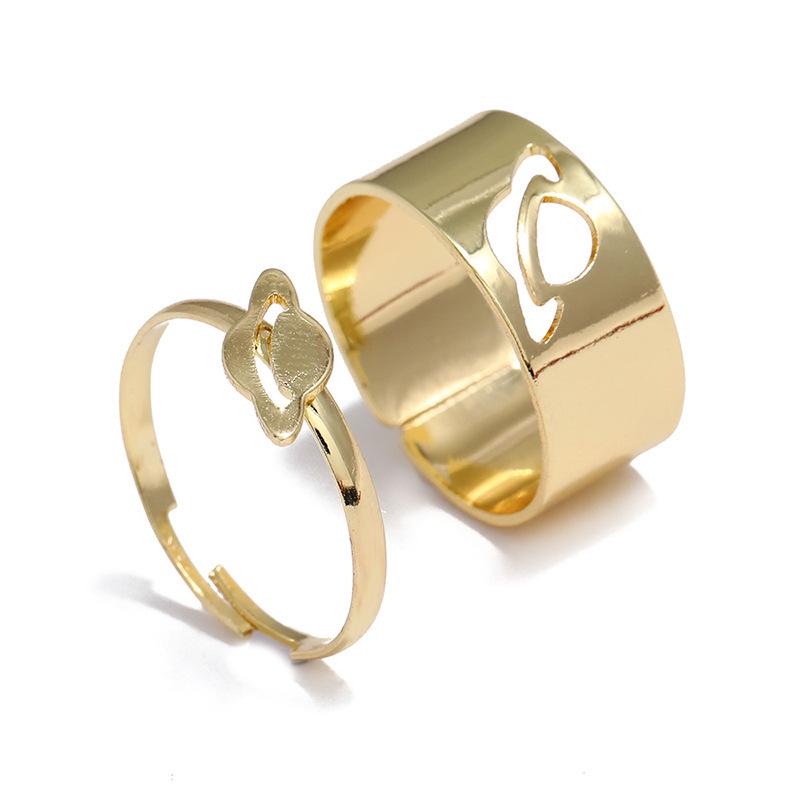 Versatile Women's Fashion Couple Rings: Light Luxury, Colorfast, Unisex Knuckle & Plain Finger Rings