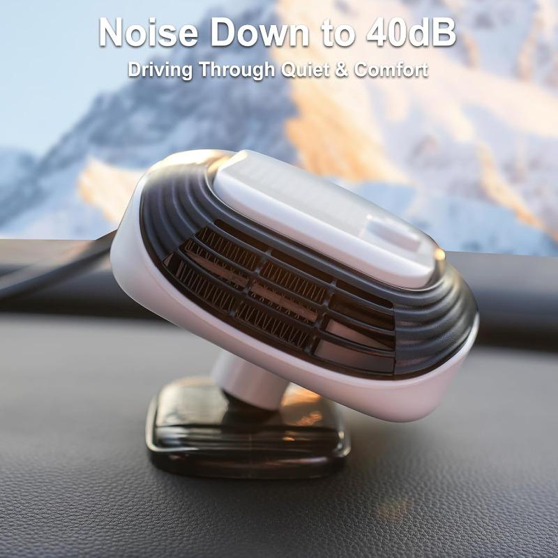 12V 24V Dual Voltage Car Defroster Windshield Heater 2 In 1 Heating Cooling Fan Auto Window Demister Fast Heating For Truck SUV