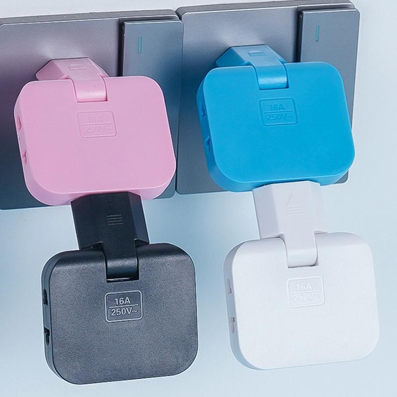 Eu Plug Adapte 4 In 1 Wall Outlet Extension Eu Electrical Socket 180 Degree Plug Adapter Travel Aadapter Portable Power Converte