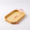 Bamboo Serving Tray Breakfast with Handles Fruit Dessert for Living Room