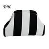 Large Capacity Cosmetic Pouch Woven Striped Clutch Purse for Woman, Pouch, Portable Party Knit Dumpling Bag, Kiss Lock Handbag Evening,