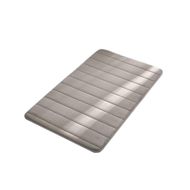 Home Badematte Korallenvlies Badezimmer Teppich Wasseraufnahme Rutschfester Memory Foam Saugfähiger waschbarer Teppich Toilettenbodenmatte # ww