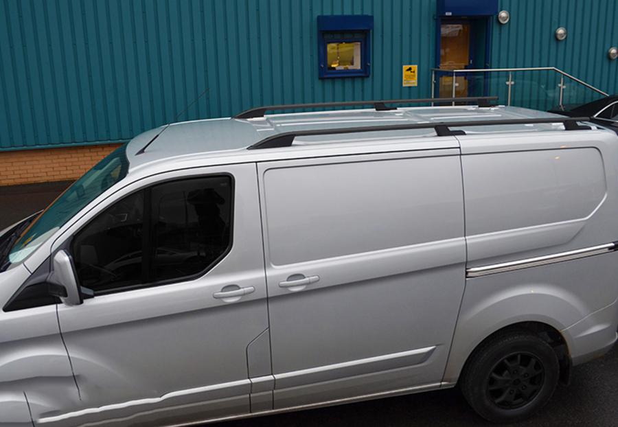 

Рейлінги OmsaLine Sport (2 шт, чорні) Коротка база для Ford Custom 2013-2022 рр.