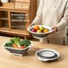 Silicone Folding Drainer Basket Portable Kitchen Fruit Vegetable Washing Folding Storage Kitchenware Drain Bowl