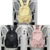 Schulrucksack für Mädchen aus Nylonmaterial mit geschwungenen Schultergurten für Jugendliche