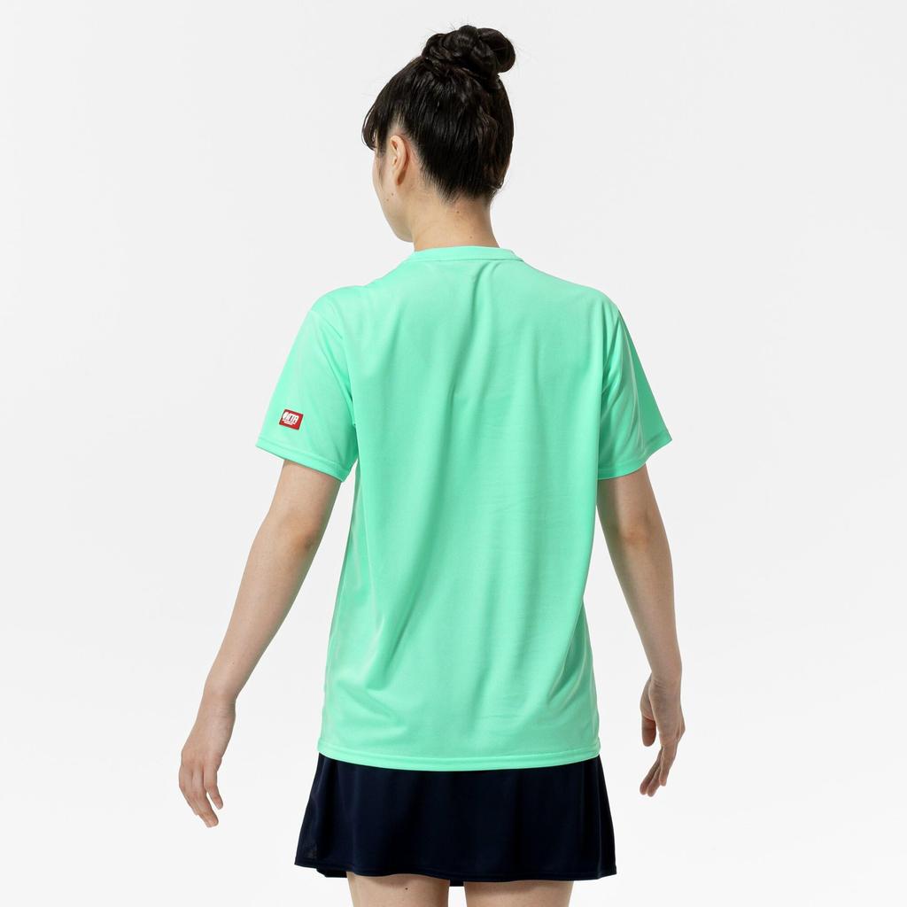 Mizuno Table Tennis Game Short JTTA Biscay Green Shirt, Sleeve, Certified, Moisture-Wicking, Quick-Drying, Unisex, 82JAC111,
