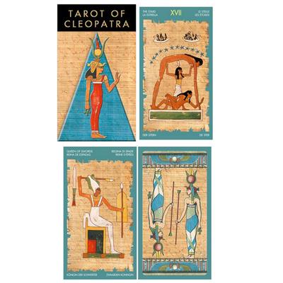 [A0960] - Creative Tarot 'Cleopatra Tarot' Papyrus - 12x7x3 Cm