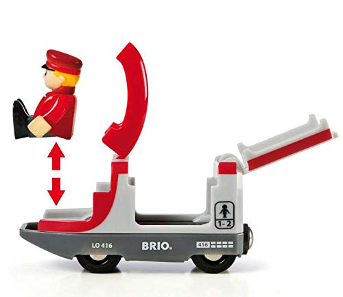 BRIO WORLD Rail & Road Travel Set [33-Piece Set] for Ages 3+ (Wooden Train with Rails) 33209