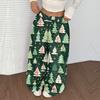 Women's Casual And Fashionable Elastic Waist Loose Wide Leg Pants