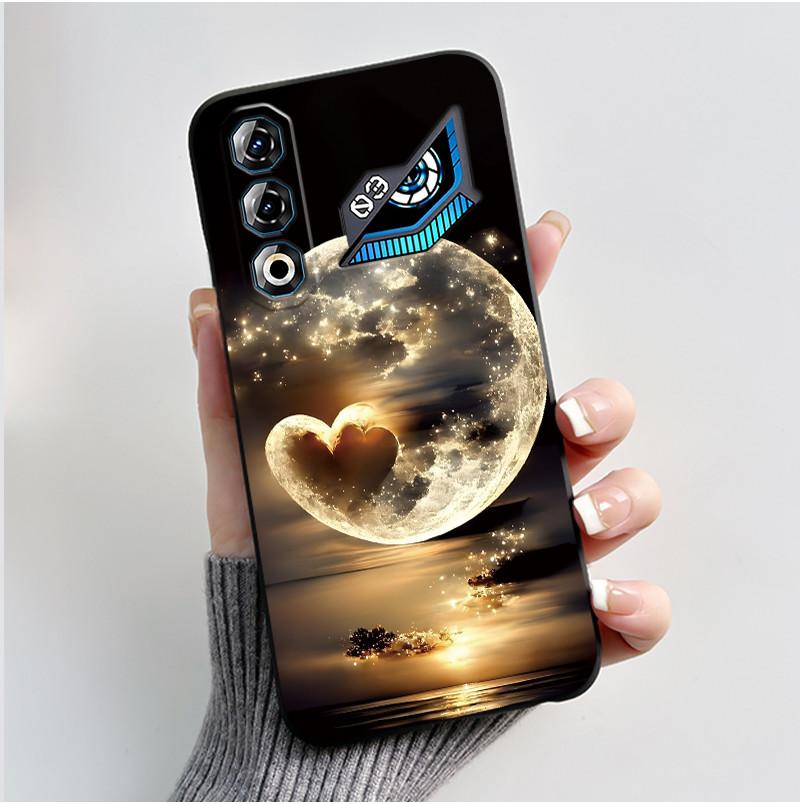 Für ZTE Nubia Neo 3 GT 5G Z2465N Hülle Süßes Kaninchen Schwarz Weiches TPU Silikon Stoßfeste Rückabdeckung Für ZTE Nubia NEO3 GT 5G Hülle