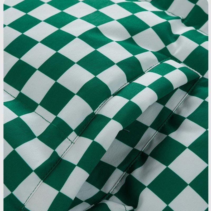 Kwadratowe Bawełniane Ubrania Męskie i Damskie Paragraf Zima Luźne Pogrubiane Bawełniane Ubrania Paragraf dla Pary Bawełniana Kurtka z Kołnierzem Stojącym Męska