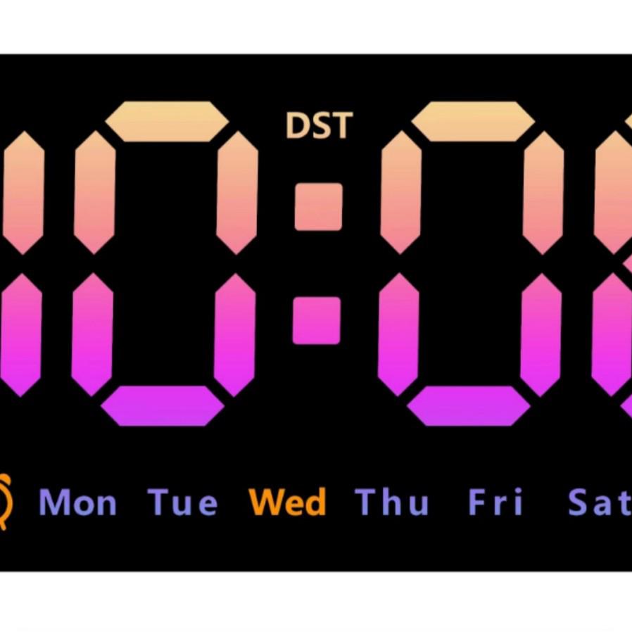 Multifunctional Wall Clock 6638: Large Screen, Dual-Use, Temperature Display, Living Room Alarm Clock