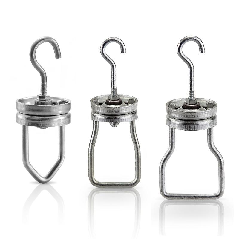 Powder Coating Steel Spinner Hook Rotating Swivel Heavy Duty for Painting Work Suspension Tools
