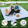 Couverture de Pique-nique Extra Large, Tapis de Plage Imperméable et Pliable, Extérieur pour 8 Adultes, Camping, Parc, Plage, Herbe, Intérieur