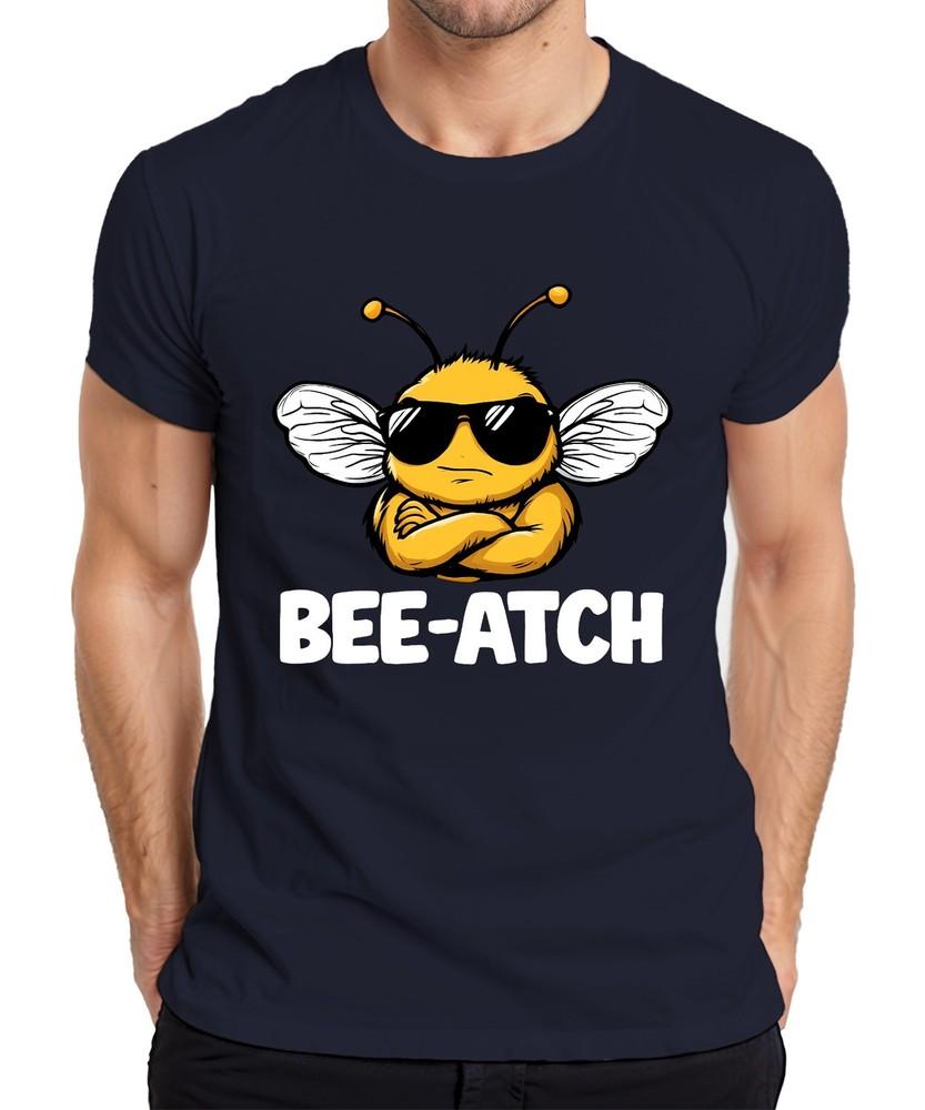 Beeatch Bee Sunglasses Cartoon Boss Bee Funny Gift Unisexs Tshirt S
