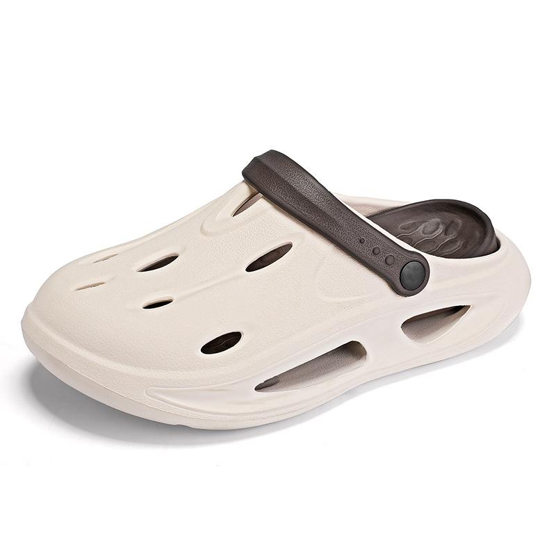 Hole shoes men's new summer platform travel beach bag head sandals outside