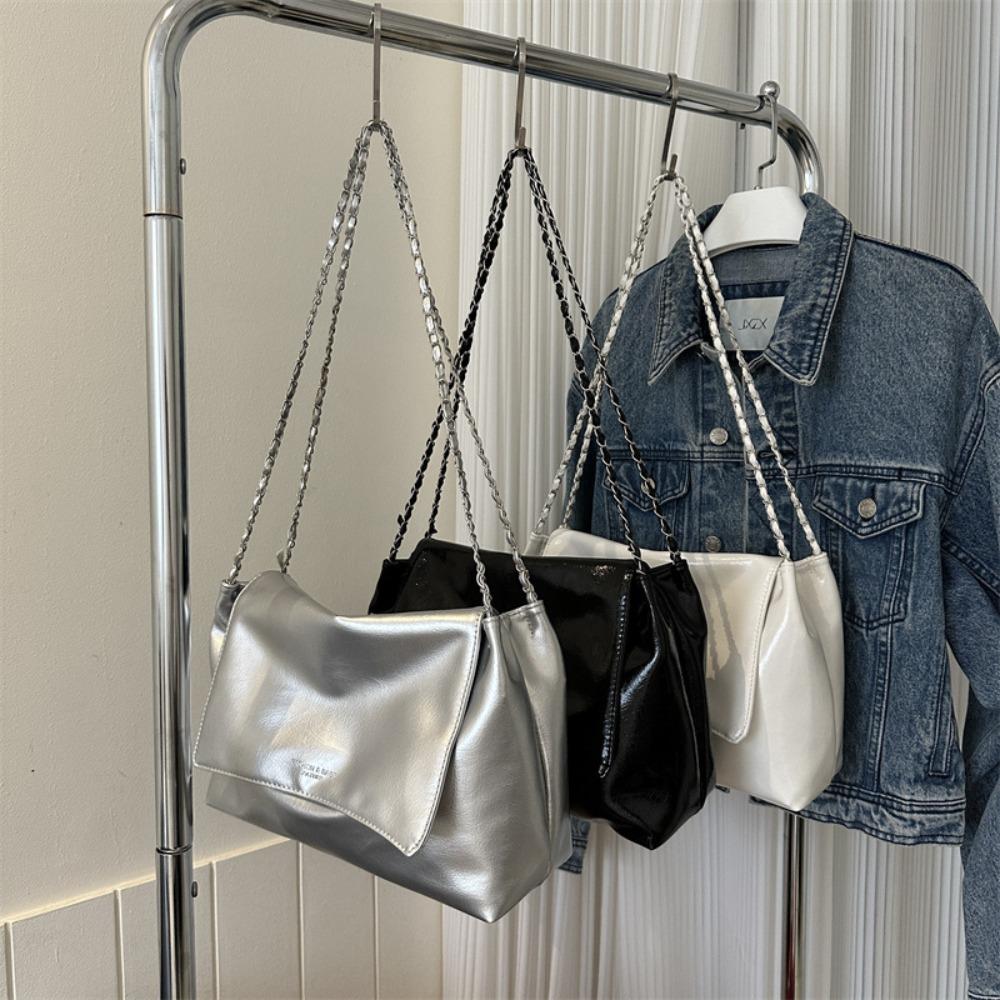 PU Leather Handbags Square Underarm Bags All-match Chain Single Shoulder Bag Outdoor