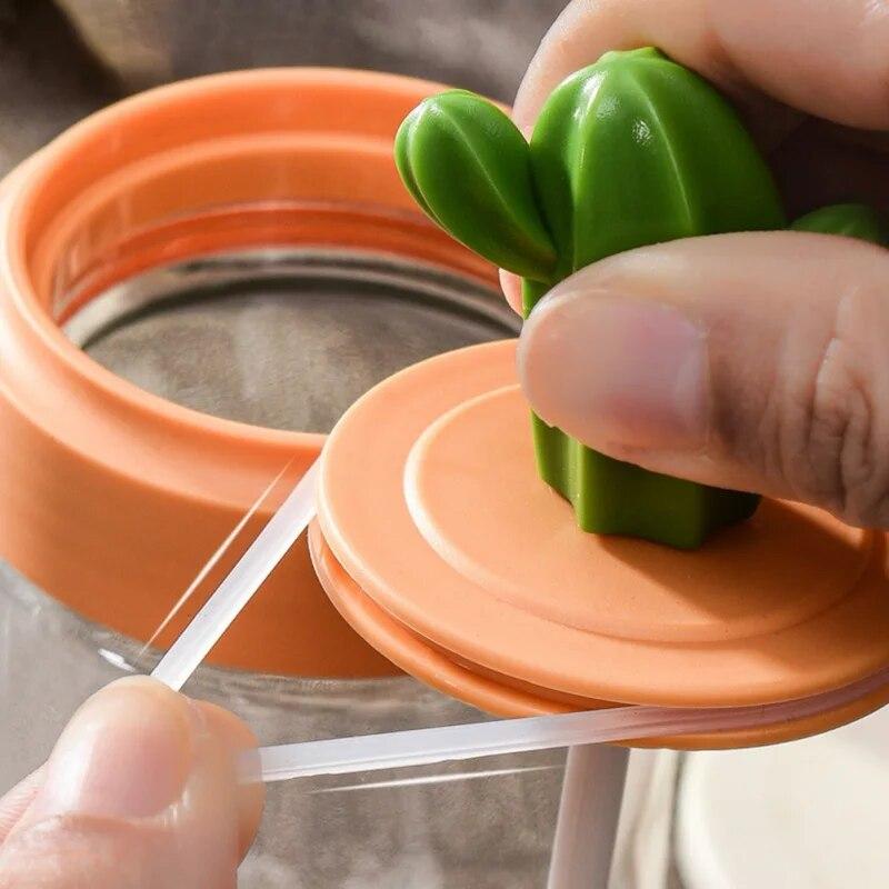 Cactus Kitchen Season Tank Salt Tank Flavor Box Seasoning Bottle Combination Set Seasoning Bottle