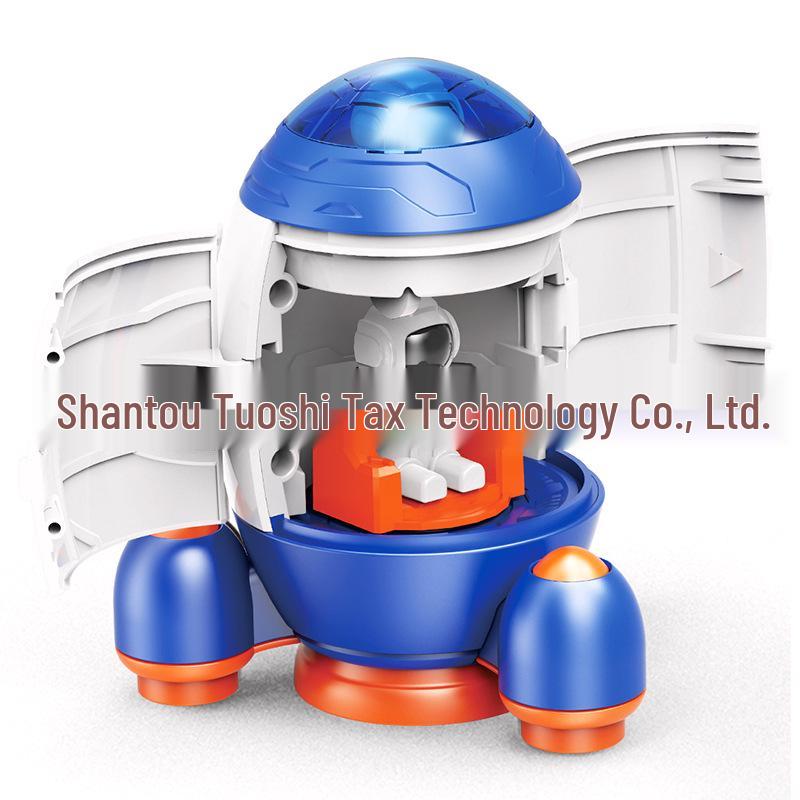 Kids' Inertial Transforming Astronaut Car - Rocket Spaceship Trendy Toy