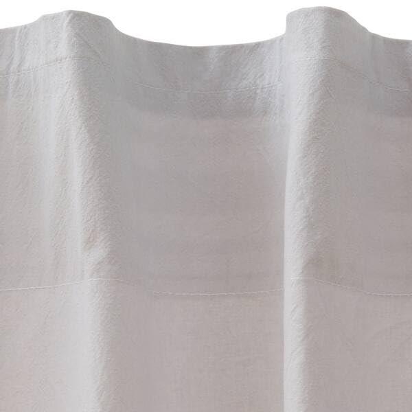 NITORI Flat Curtain CT01 100% Cotton Grey 110x200 Cm Set of 2 Drapery Window Treatment with Adjustable Hooks