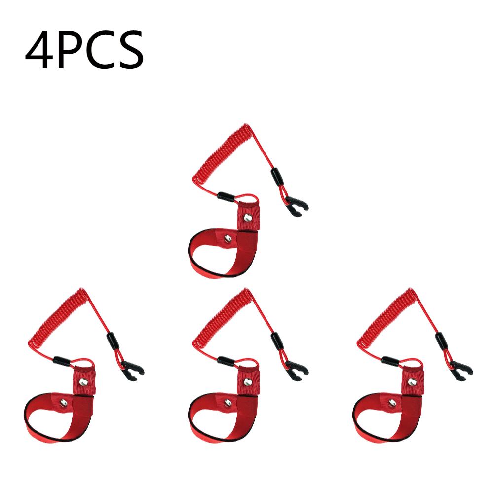 1-10pcs Marine Outboard Engine Boat Motor Kill Stop Switch Reminder Rope Engine Motor Kill Stop Switch Safety Lanyard for Yamaha