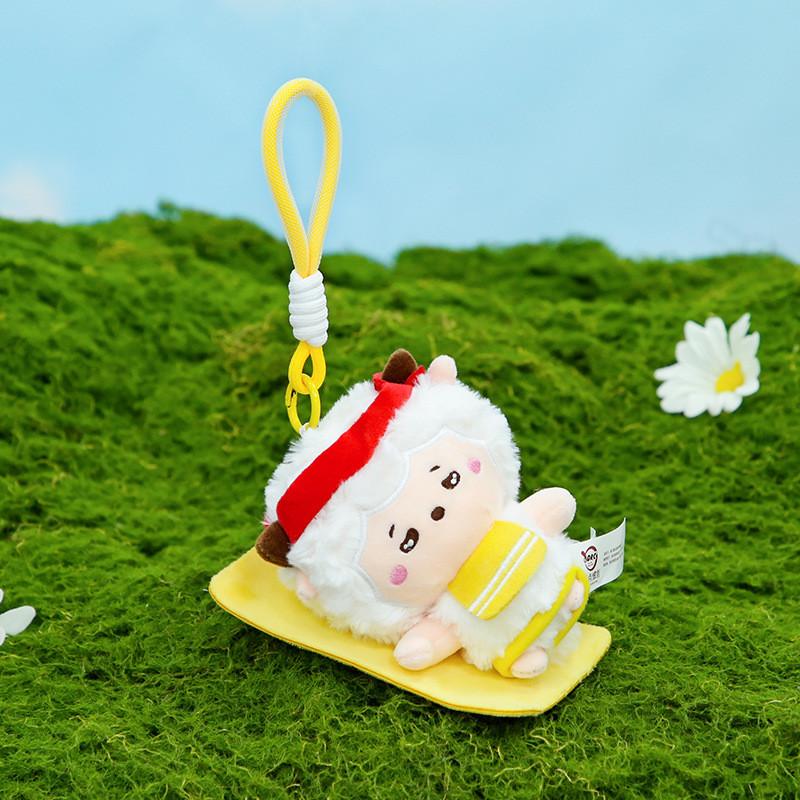 And Goat Pleasant Bigbig Wolf Plush Toy Dolls Key Chain Bag Decoration Gifts