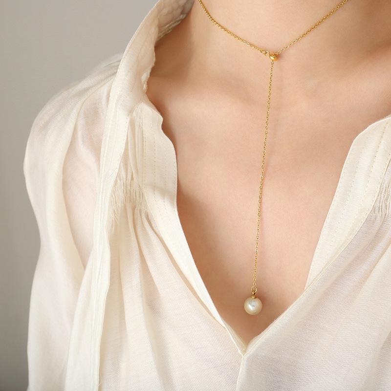 Elegant Adjustable Tassel Pearl Drawstring Women's Jewelry