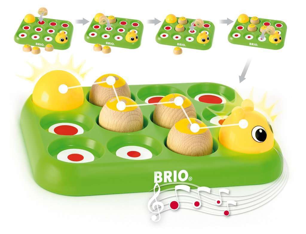 BRIO Play & Learn Musical Caterpillar 30189, for ages 2 and up. [Toy, Wooden Toy, Gift (Birthday/Christmas)]