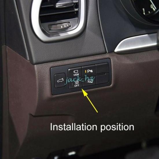 Bright Chrome Interior Dashboard Switch Cover Trims For 2016- Mazda CX-9 TC