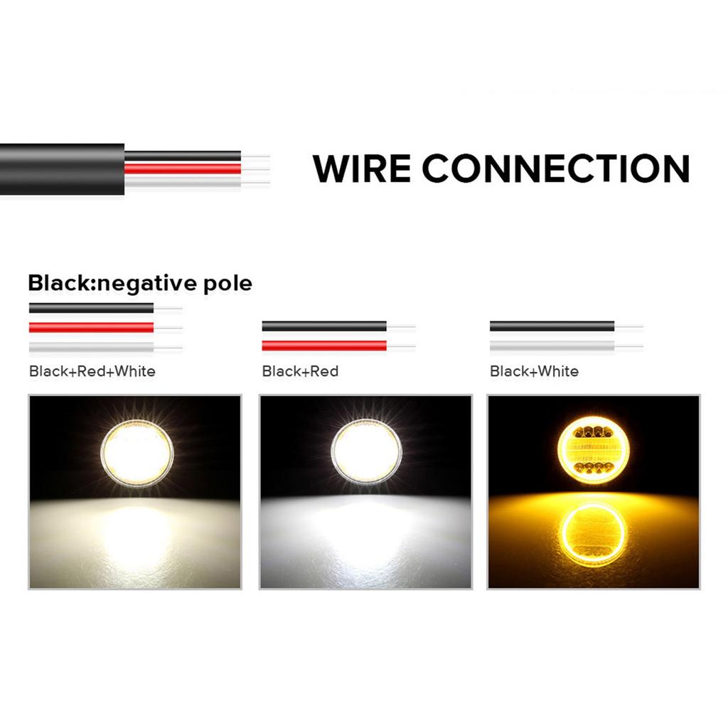 2pcs Offroad Spots Flood Combo Beam Modification Accessory LED Work Light Spots Flood Light Driving Fog Lamp Waterproof