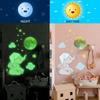 Baby Elephant Moon Luminous Wall Sticker Glow In The Dark Combination Stickers Decals for Baby Kids Room Bedroom Home Decoration