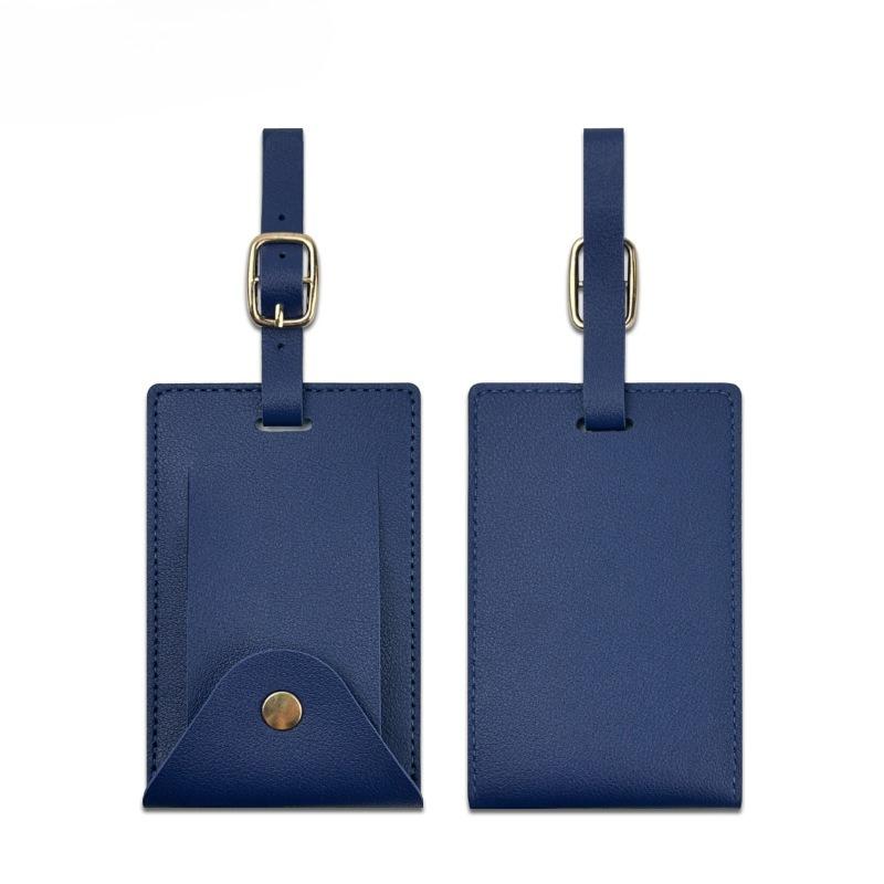 Gepäckanhänger PU-Leder Koffer ID-Adress-Namenshalter Gepäck-Boarding-Anhänger Damen Herren Reiseaccessoires Tragbares Etikett