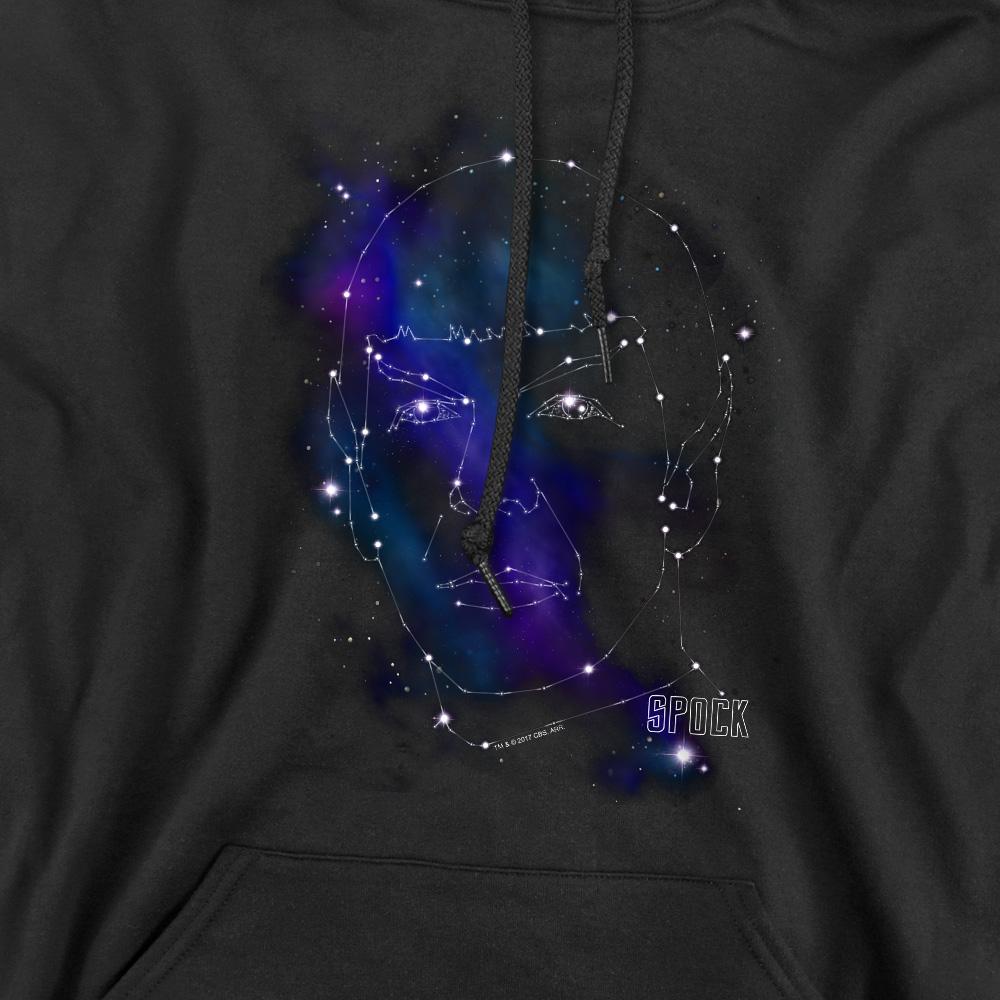 Star Trek Mens Spock Constellations Hoodie